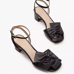 Kate Spade Black Leather Sandals